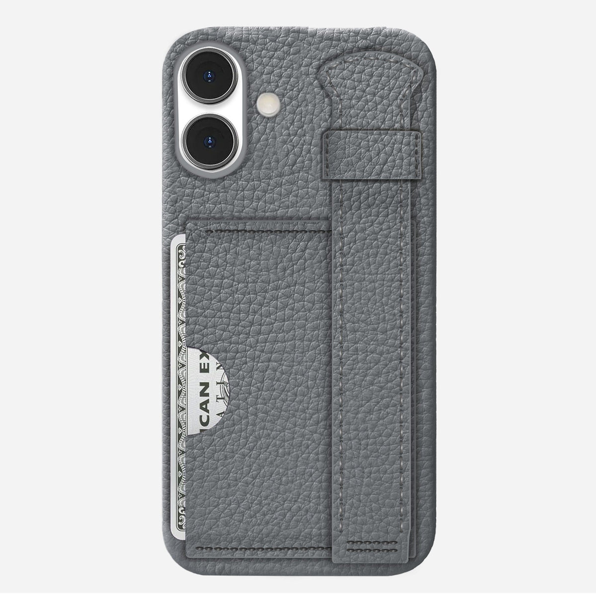 iPhone 16 Plus Leather Case — Ashe Handle Cardholder