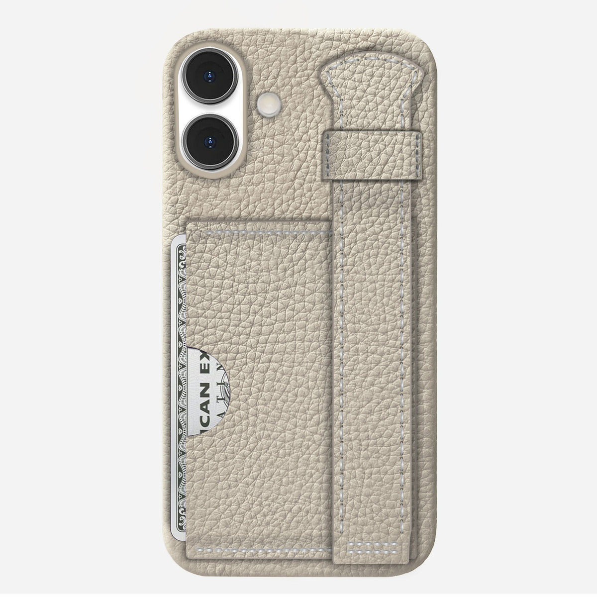 iPhone 16 Plus Leather Case — Ashe Handle Cardholder