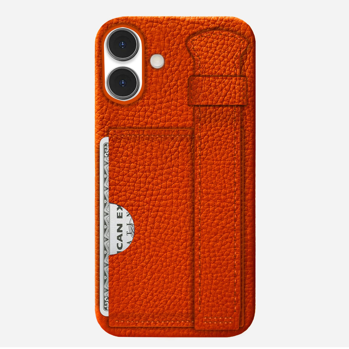 iPhone 16 Plus Leather Case — Ashe Handle Cardholder