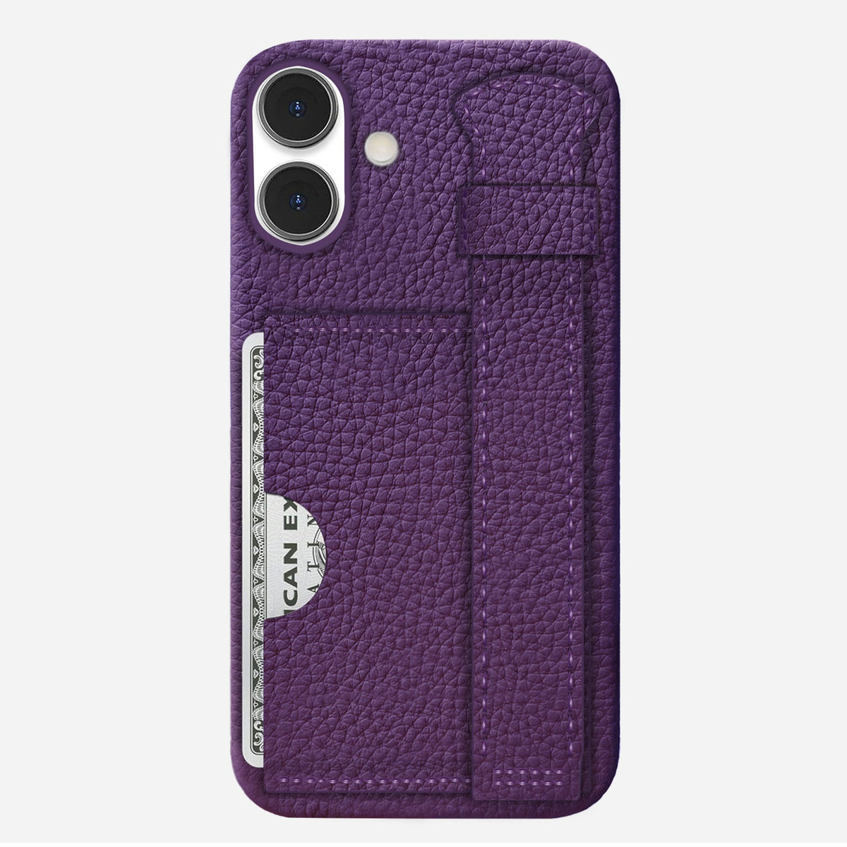 iPhone 16 Plus Leather Case — Ashe Handle Cardholder