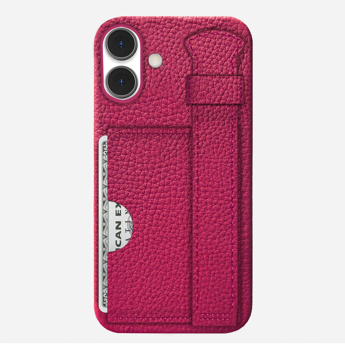 iPhone 16 Plus Leather Case — Ashe Handle Cardholder