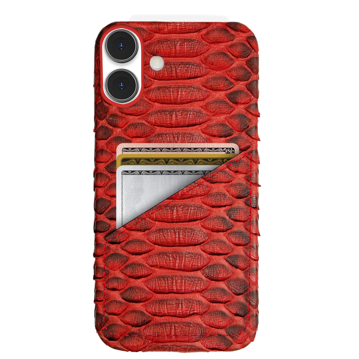 iPhone 16 Plus Leather Case — Piton Cardholder