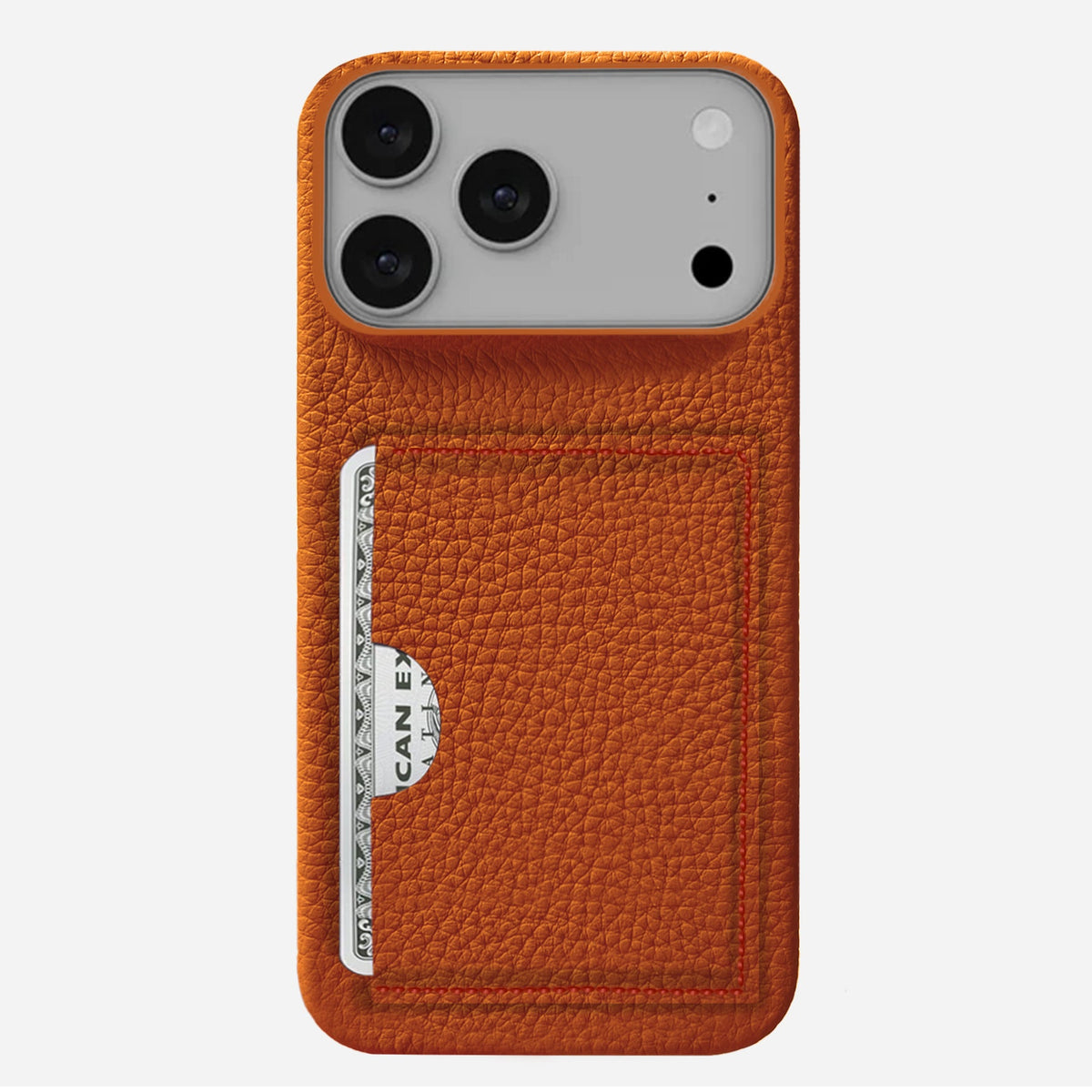 iPhone 17 Pro Leather Case — Ashe Handle Cardholder