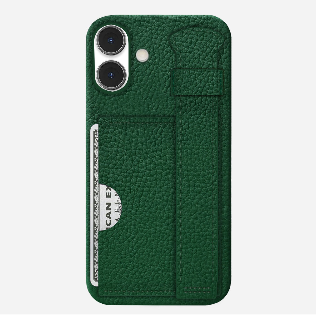 iPhone 16 Plus Leather Case — Ashe Handle Cardholder