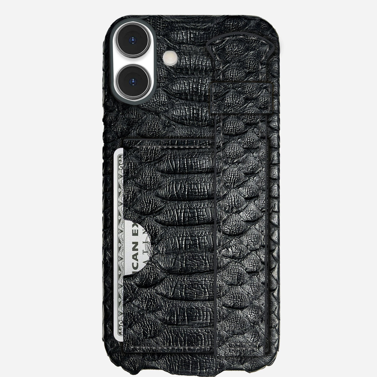 iPhone 16 Leather Case — Piton Handle Cardholder