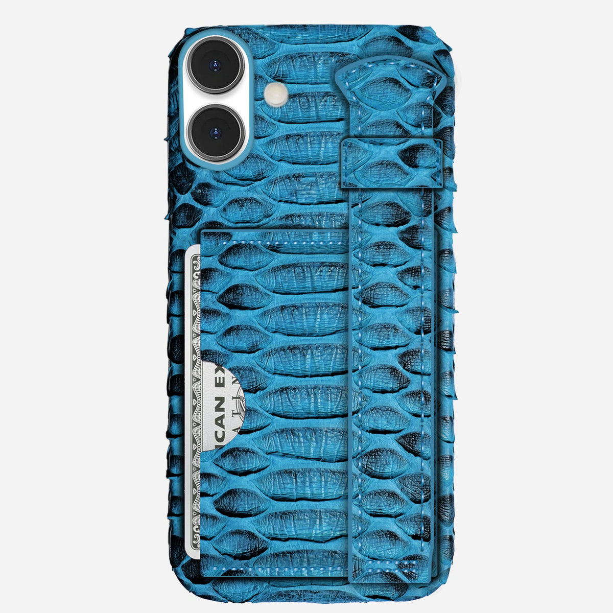 iPhone 16 Leather Case — Piton Handle Cardholder