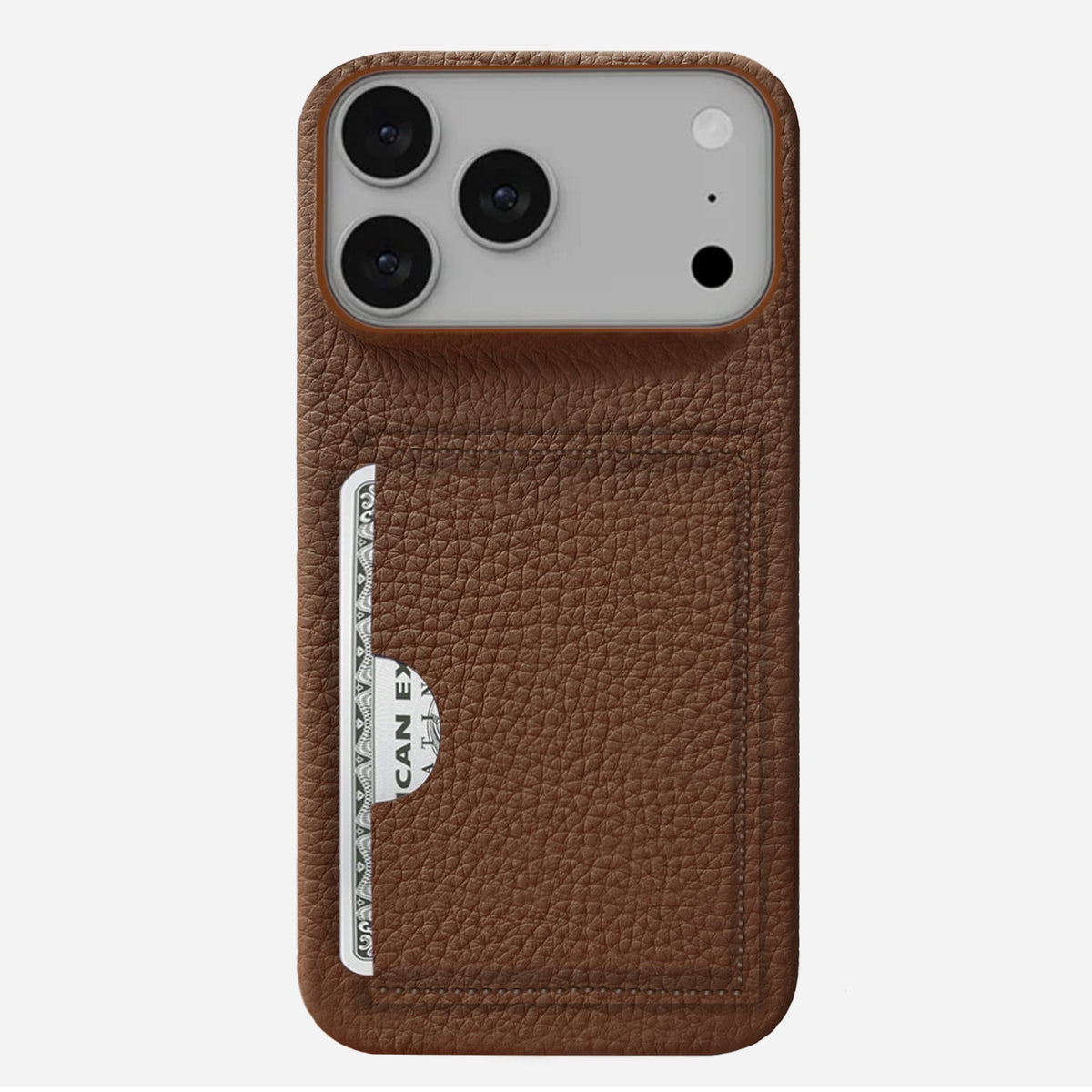 iPhone 17 Pro Leather Case — Ashe Handle Cardholder
