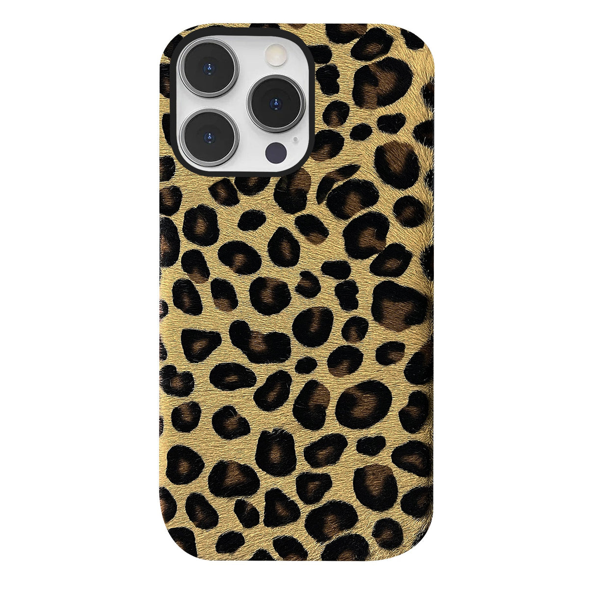iPhone 16 Pro Leather Case — Leopard