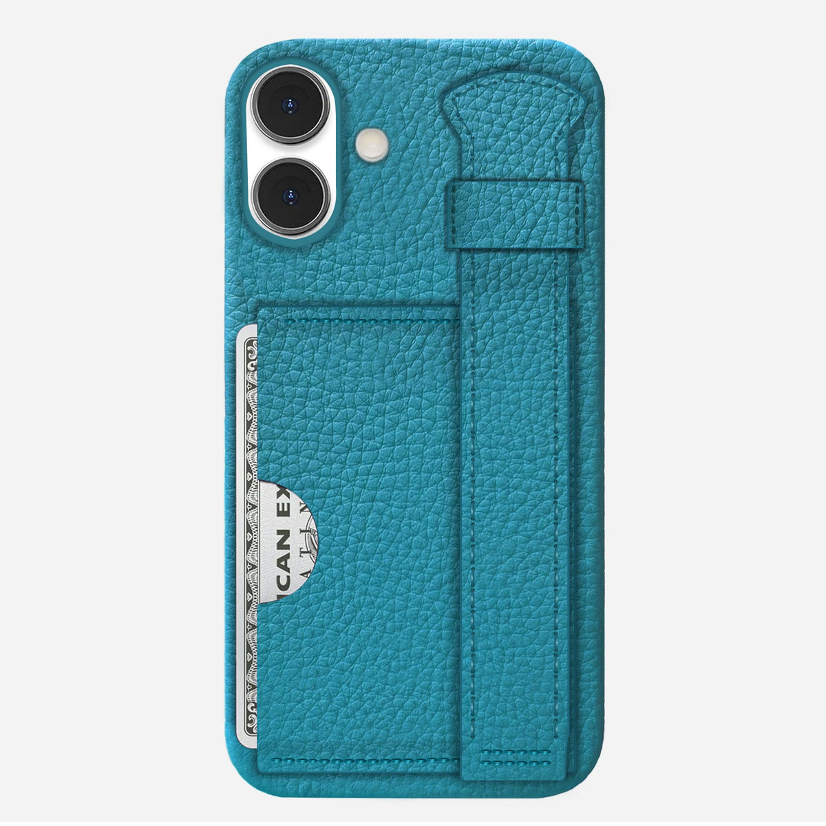 iPhone 16 Plus Leather Case — Ashe Handle Cardholder