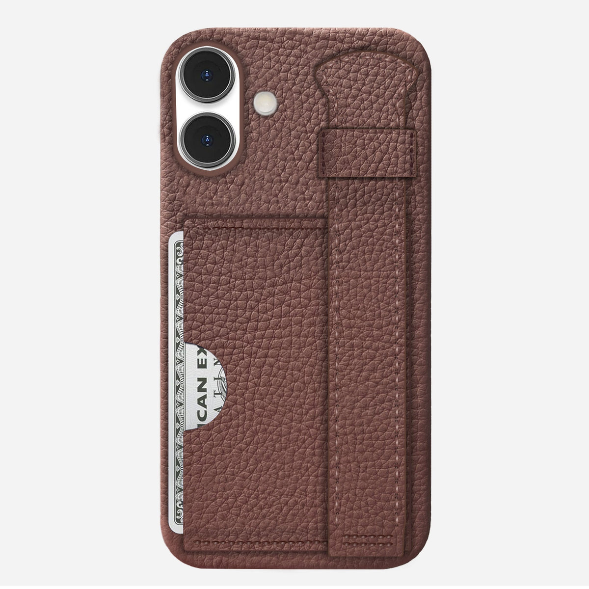 iPhone 16 Plus Leather Case — Ashe Handle Cardholder
