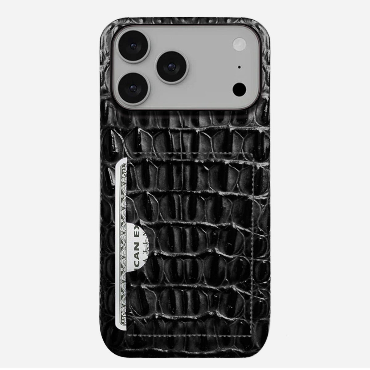 iPhone 17 Pro Max Leather Case — Titan Cardholder