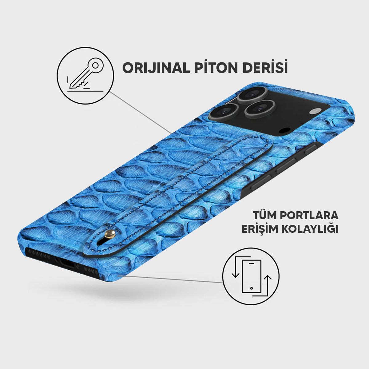 iPhone 18 Pro Max Leather Case — Piton Handle