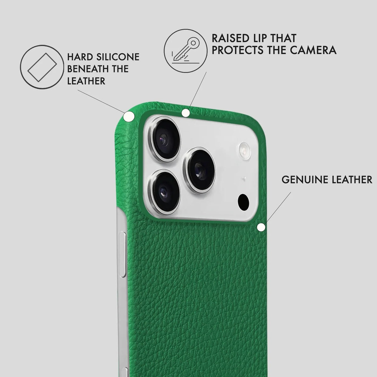 iPhone 18 Pro Max Leather Case — Ashe