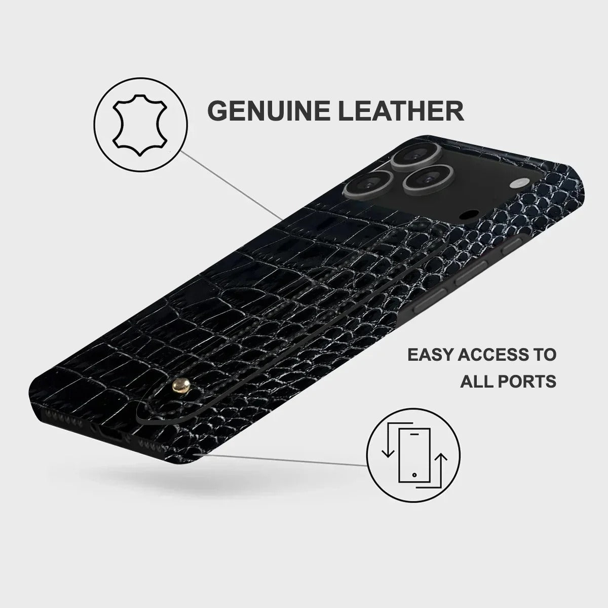 iPhone 18 Pro Leather Case — Neo Handle