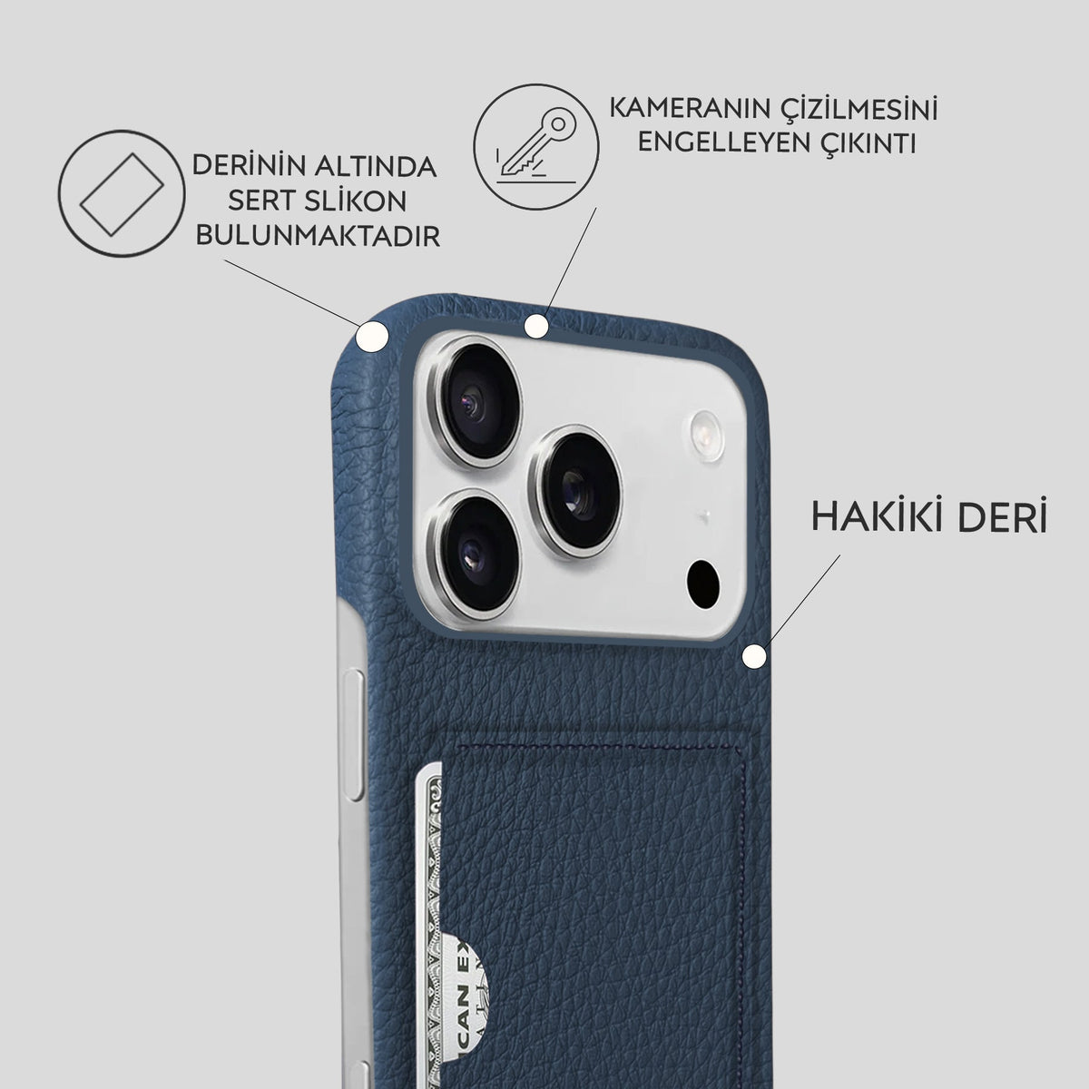 iPhone 18 Pro Leather Case — Ashe Cardholder