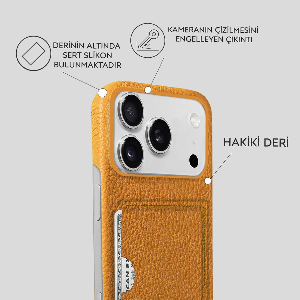 iPhone 18 Pro Max Leather Case — Ashe Cardholder
