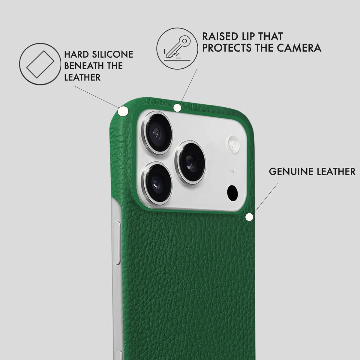 iPhone 18 Pro Leather Case — Ashe