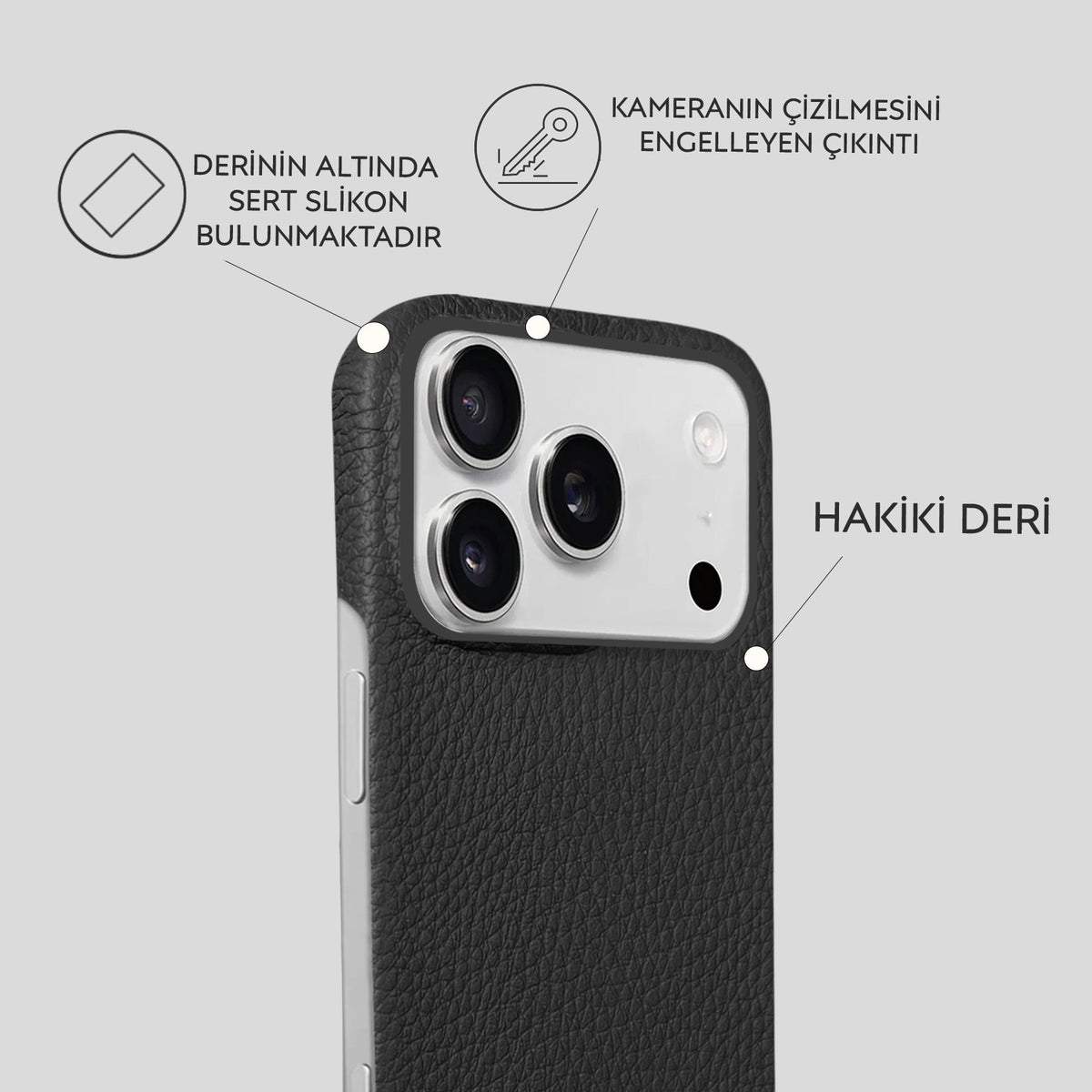 iPhone 18 Pro Leather Case — Ashe
