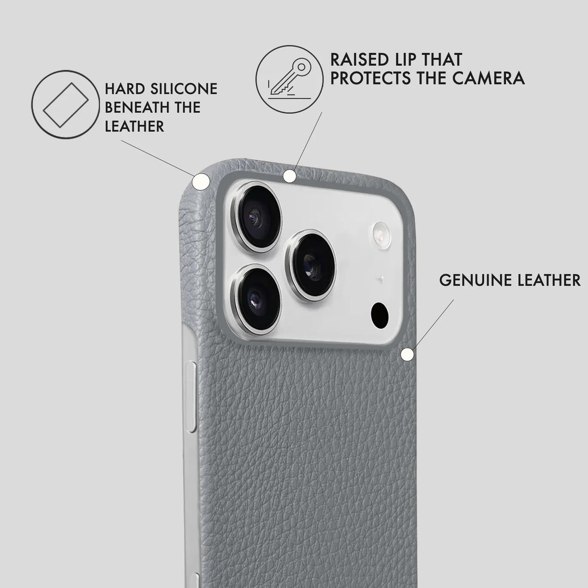 iPhone 18 Pro Leather Case — Ashe