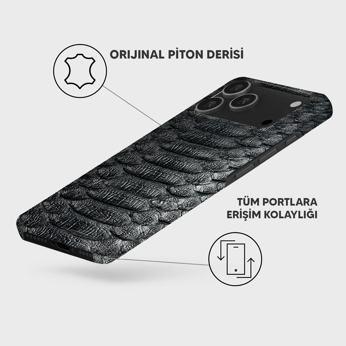 iPhone 18 Pro Max Leather Case — Piton