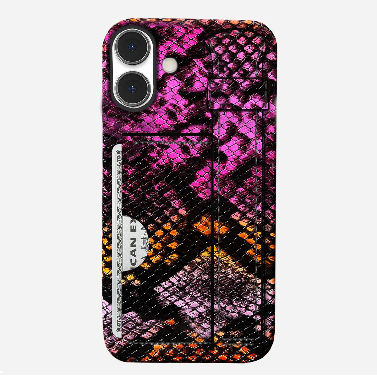 iPhone 16 Plus Leather Case — Elise Handle Cardholder