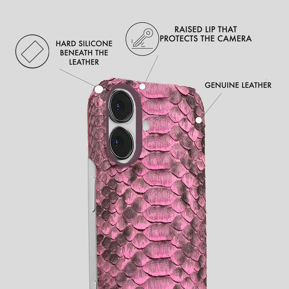 iPhone 16 Leather Case — Piton