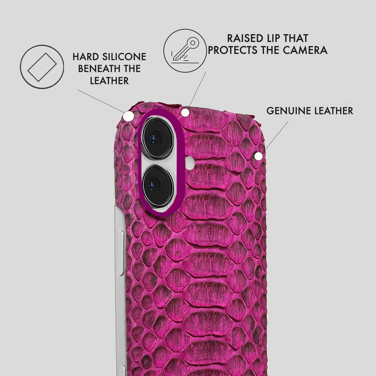 iPhone 16 Leather Case — Piton