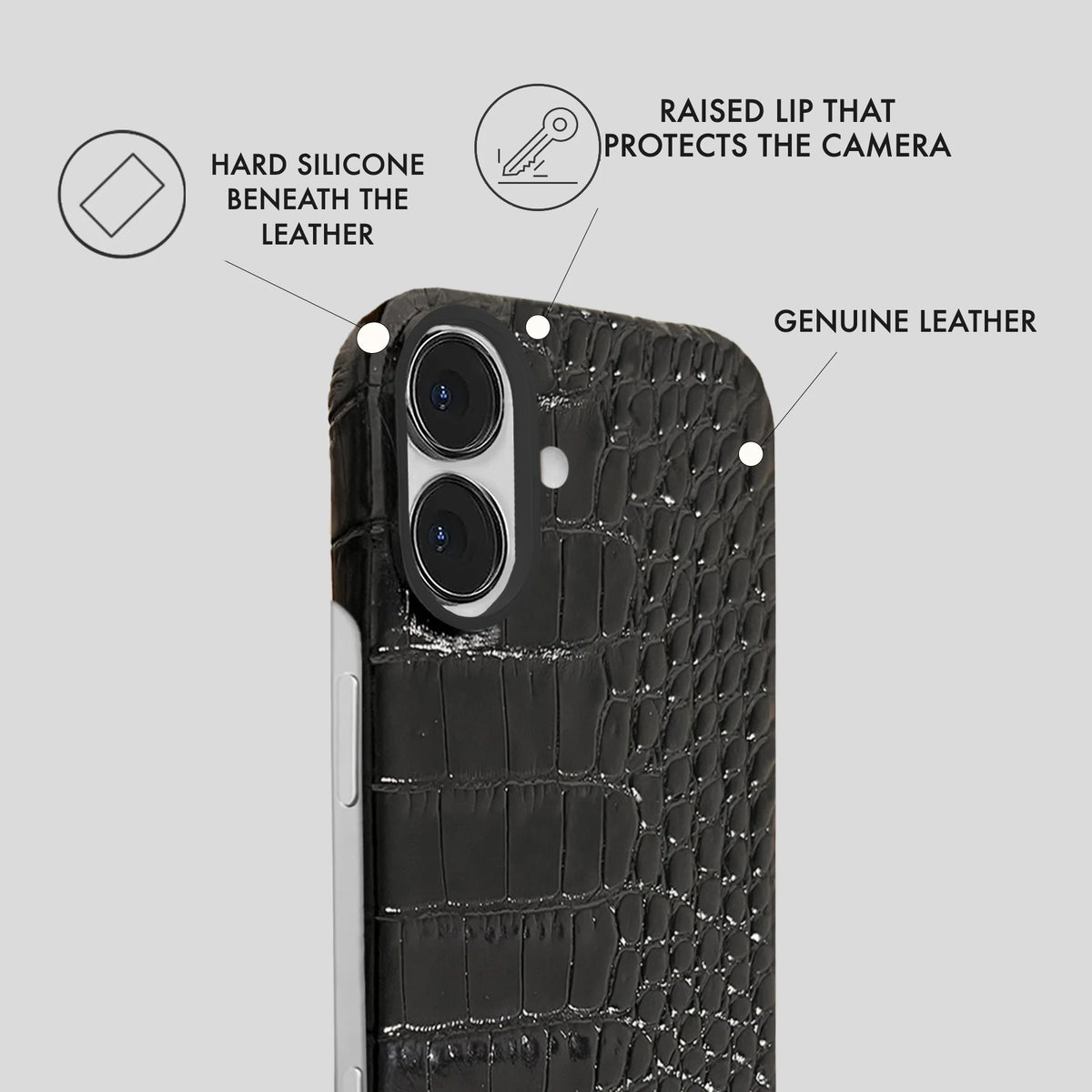 iPhone 16 Leather Case — Neo