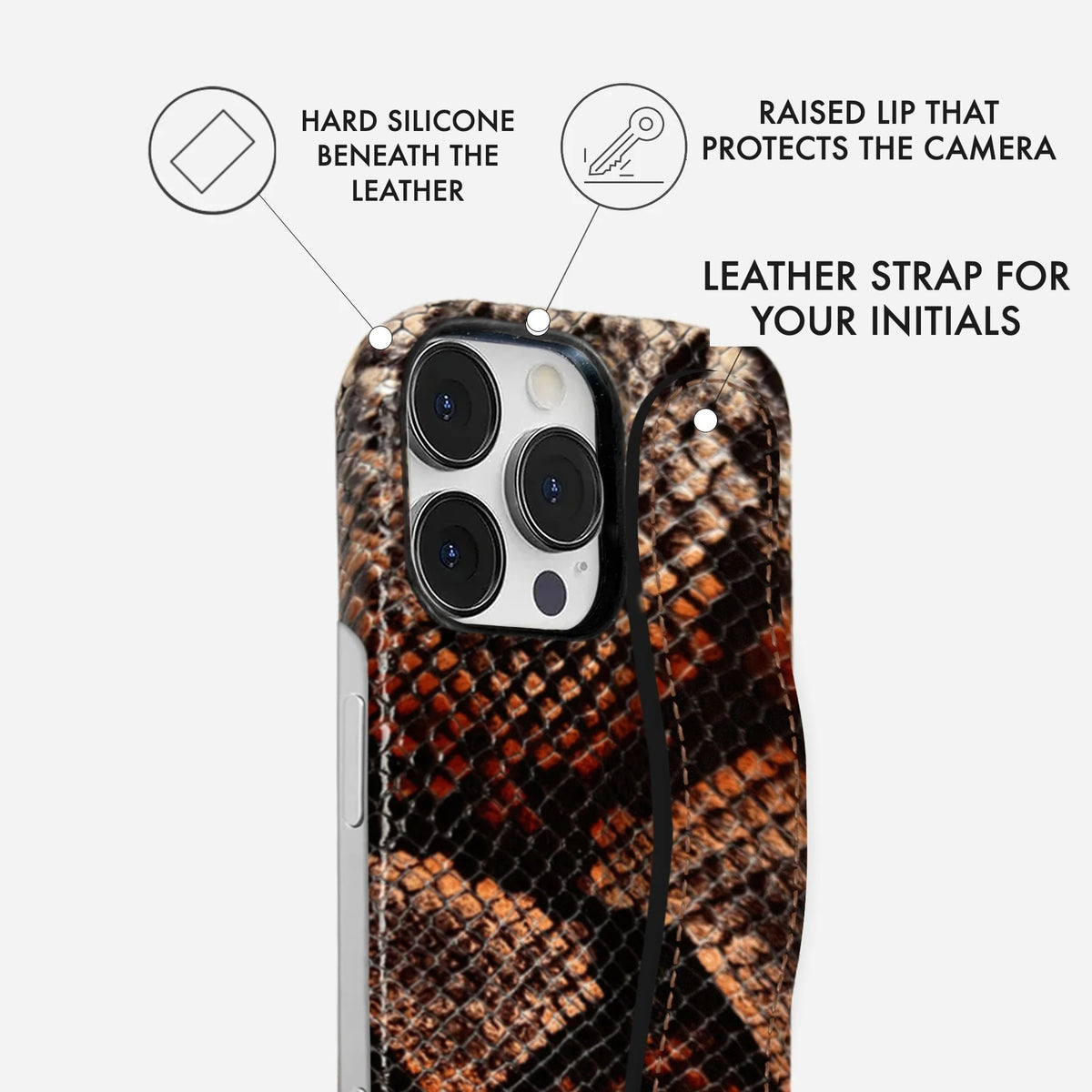 iPhone 16 Pro Max Leather Case — Elise Handle