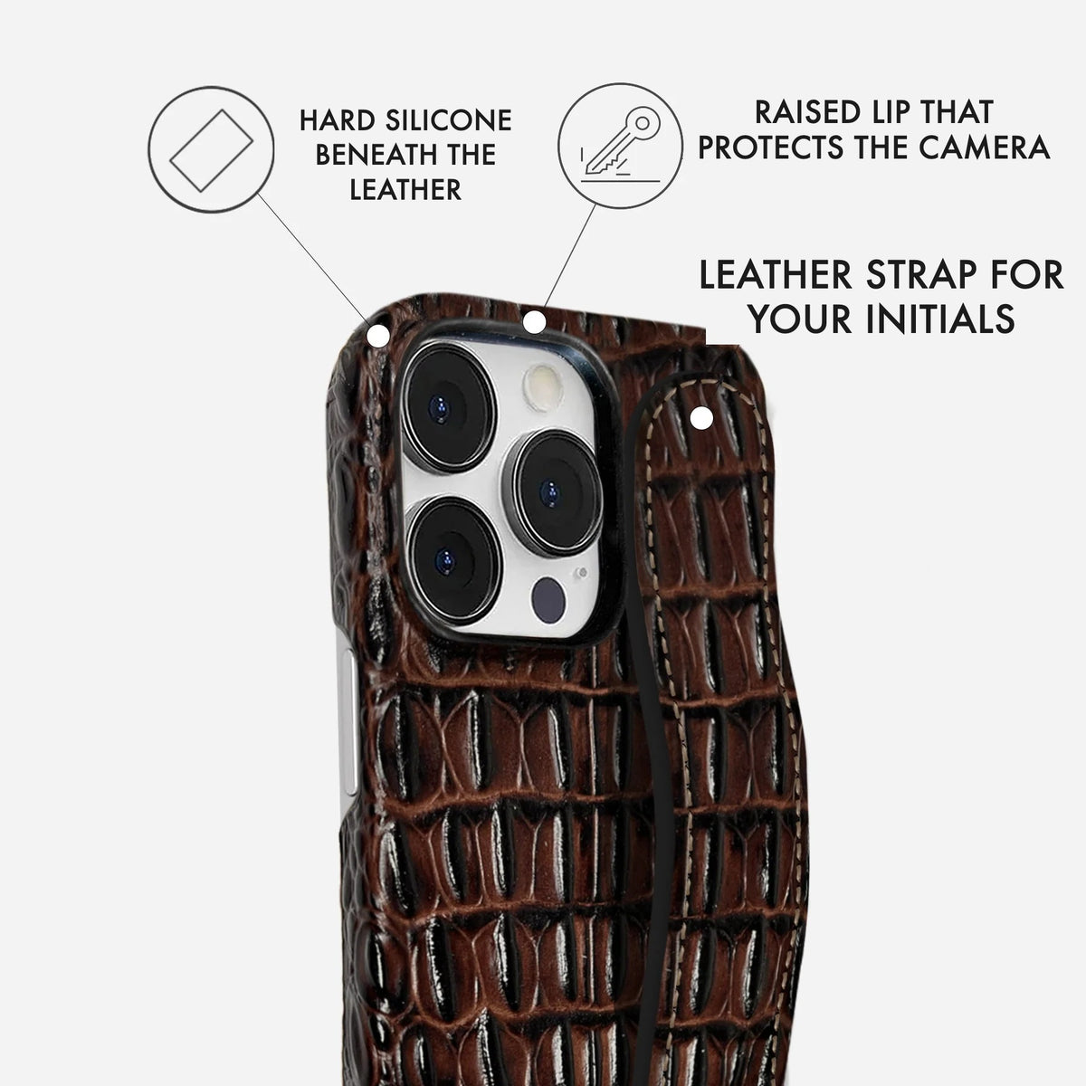 iPhone 14 Pro Leather Case — Titan Handle