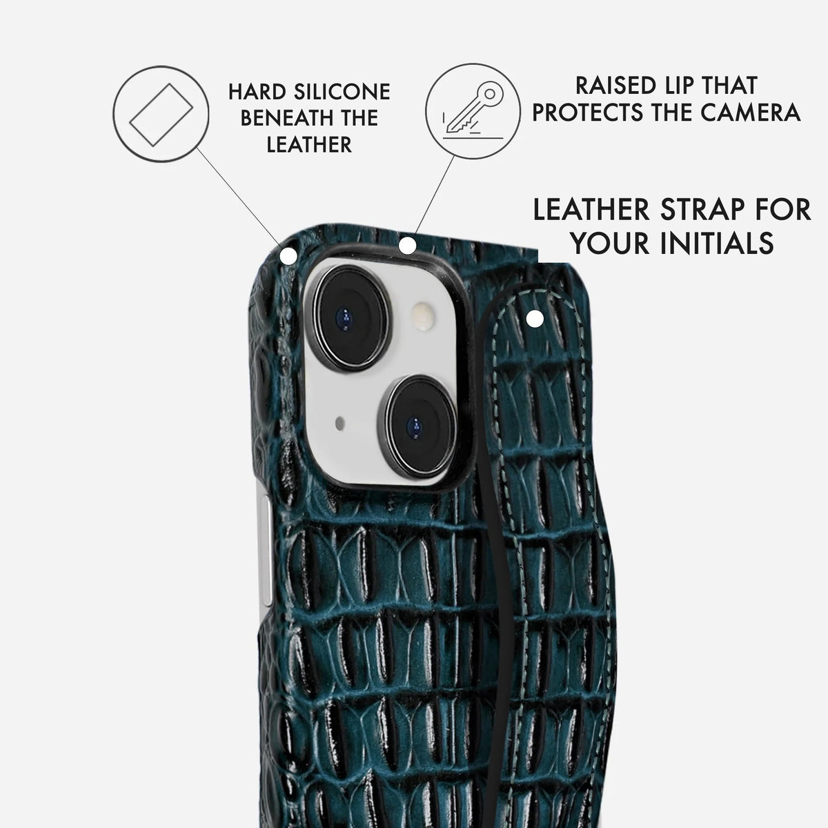 iPhone 14 Leather Case — Titan Handle
