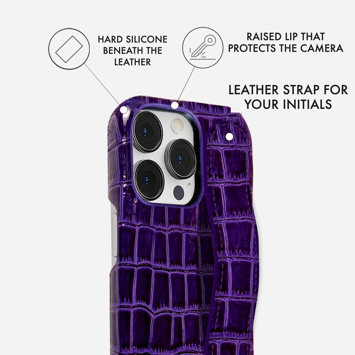 iPhone 15 Pro Leather Case — Vega Handle