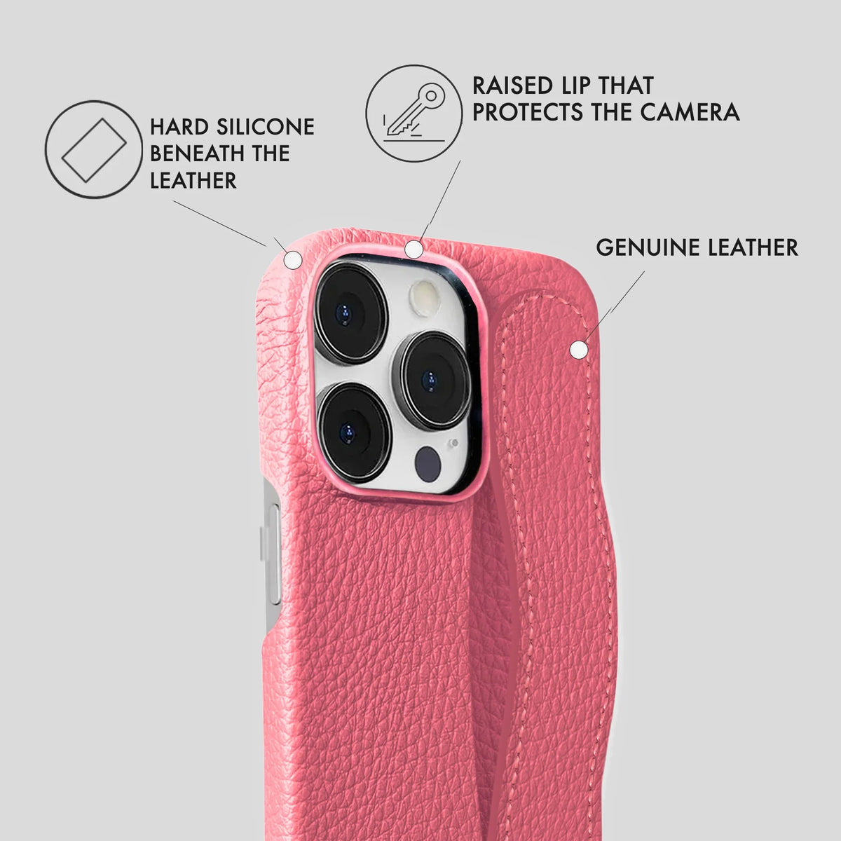 iPhone 16 Pro Leather Case — Ashe Handle