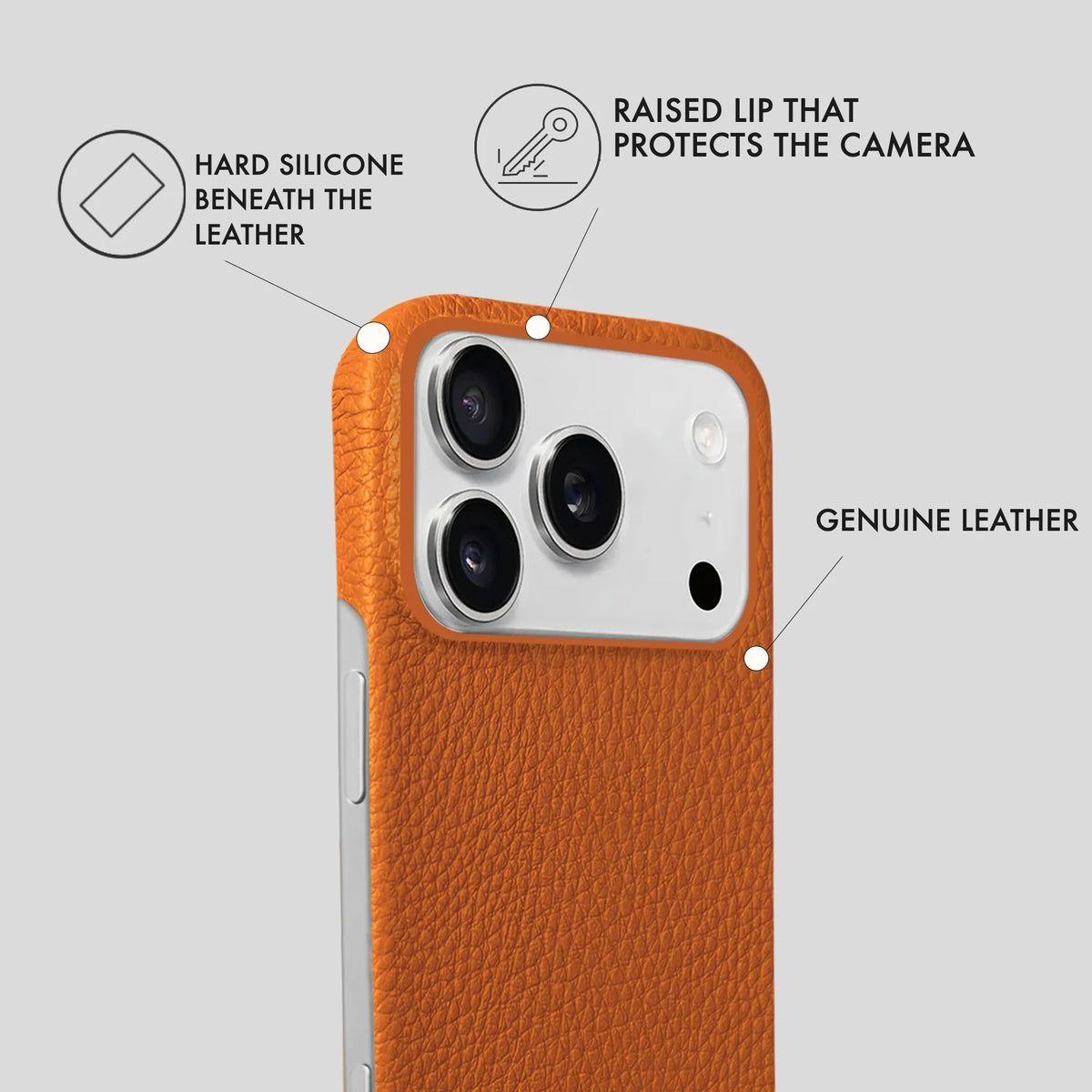 iPhone 17 Pro Max Leather Case — Ashe