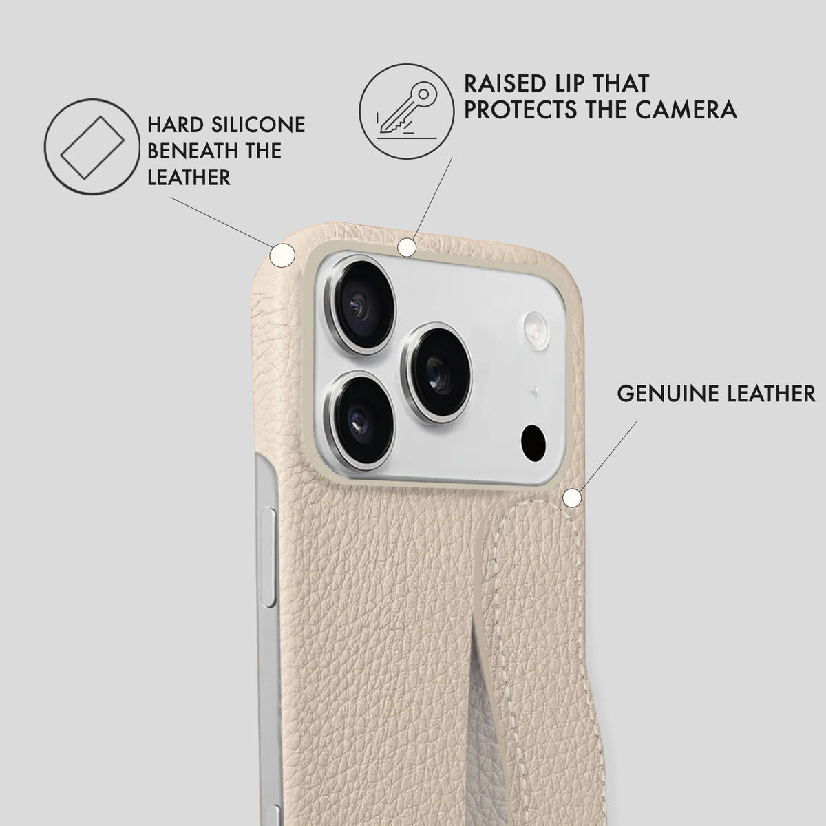 iPhone 17 Pro Leather Case — Ashe Handle