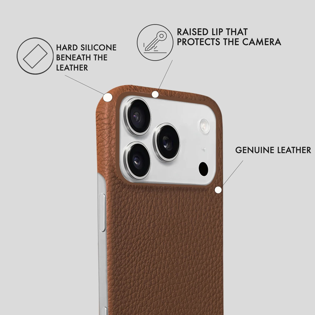 iPhone 17 Pro Max Leather Case — Ashe
