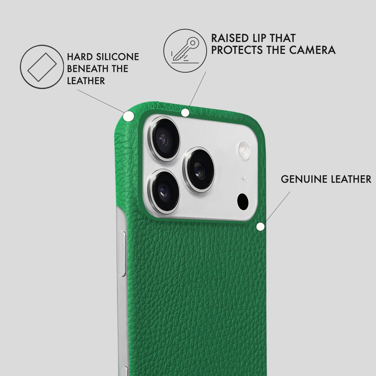 iPhone 17 Pro Max Leather Case — Ashe