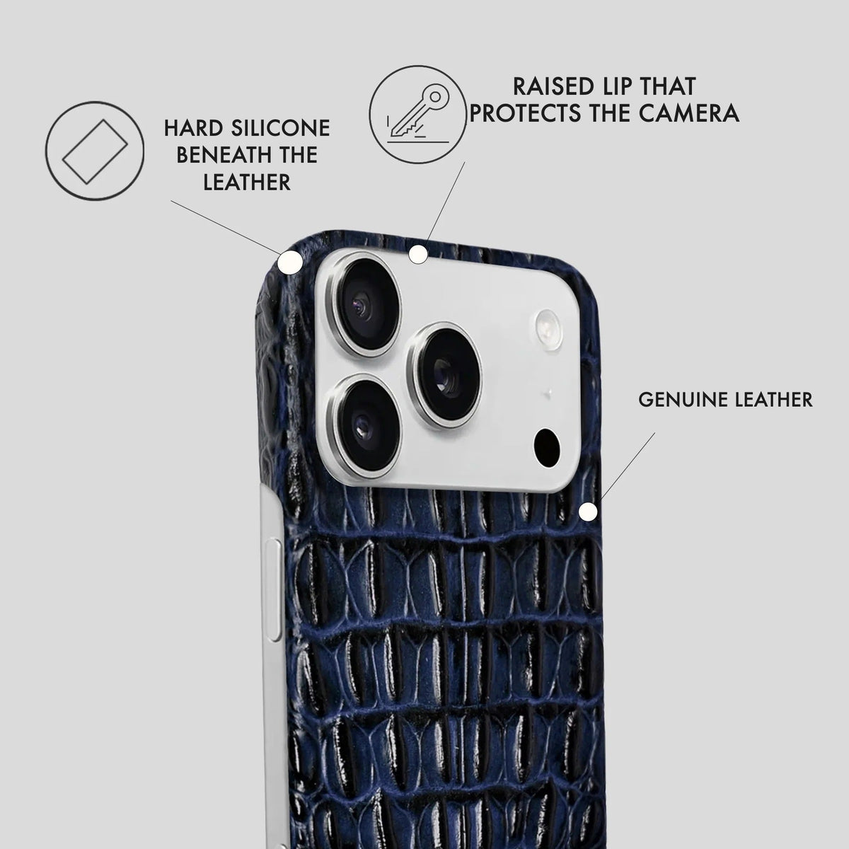 iPhone 18 Pro Leather Case — Titan