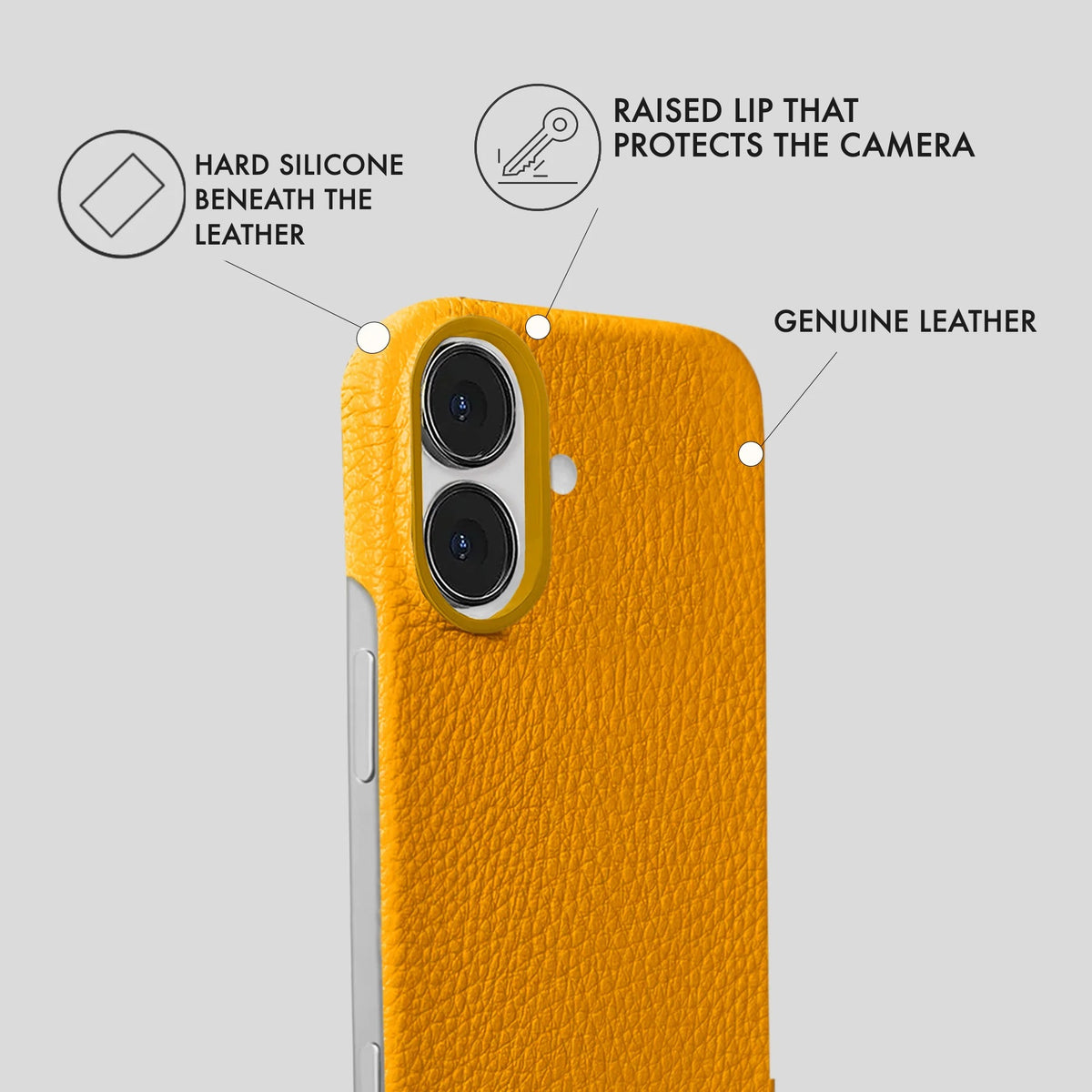 iPhone 17 Leather Case — Ashe