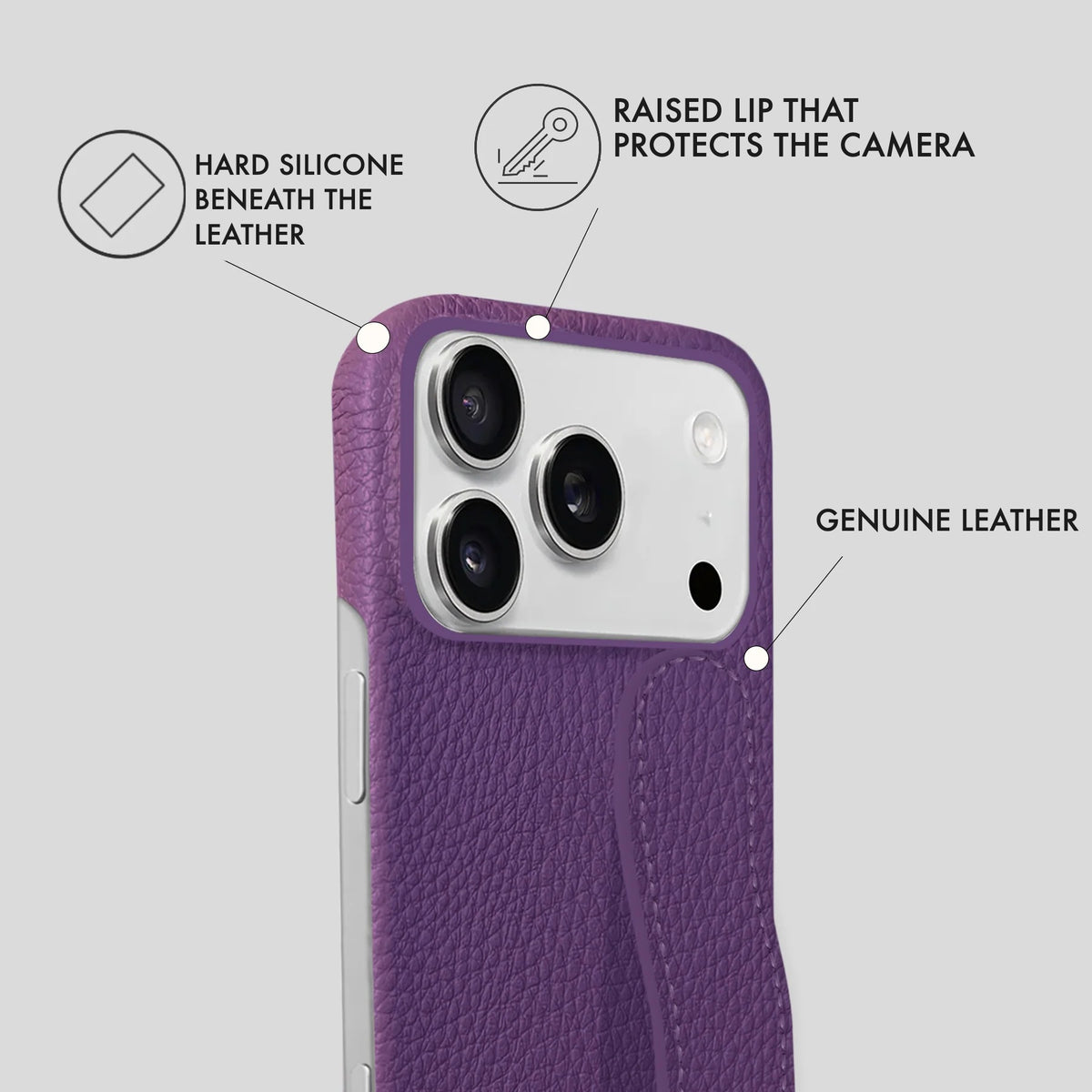 iPhone 17 Pro Leather Case — Ashe Handle