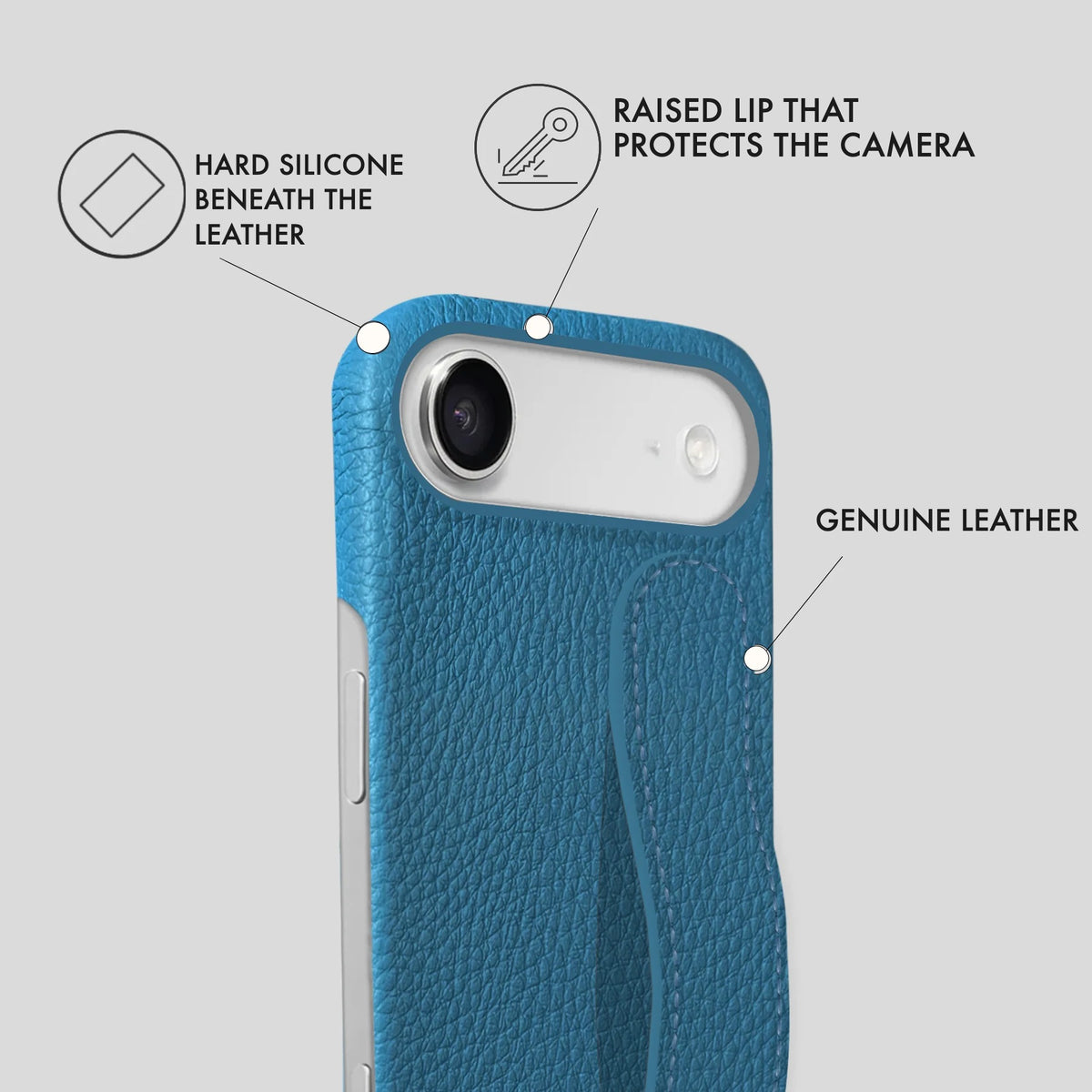 iPhone 17 Air Leather Case — Ashe Handle