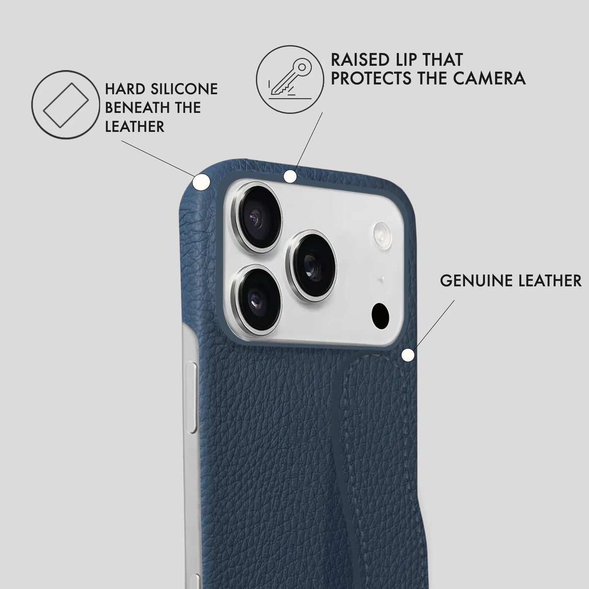 iPhone 18 Pro Max Leather Case — Ashe Handle