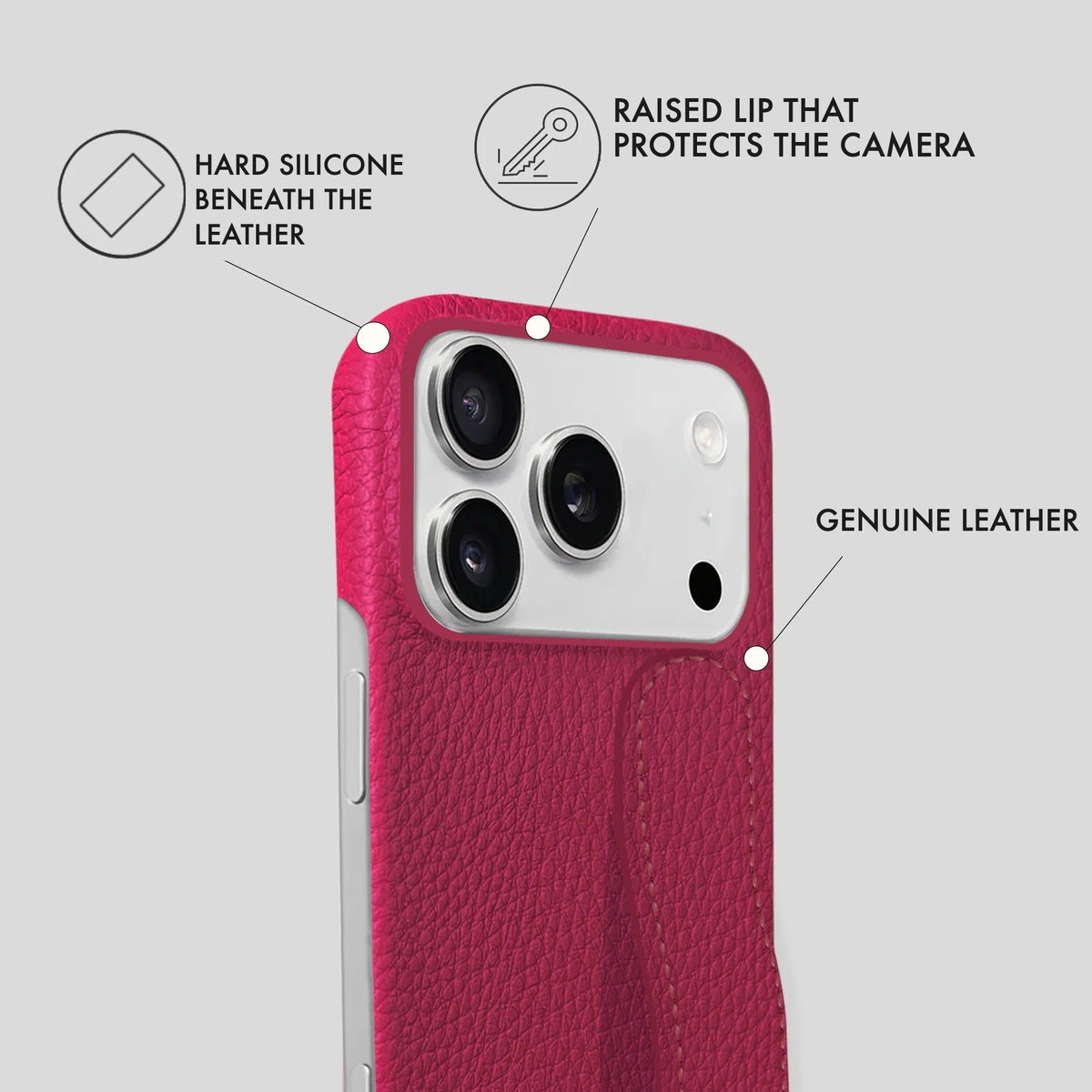 iPhone 18 Pro Max Leather Case — Ashe Handle
