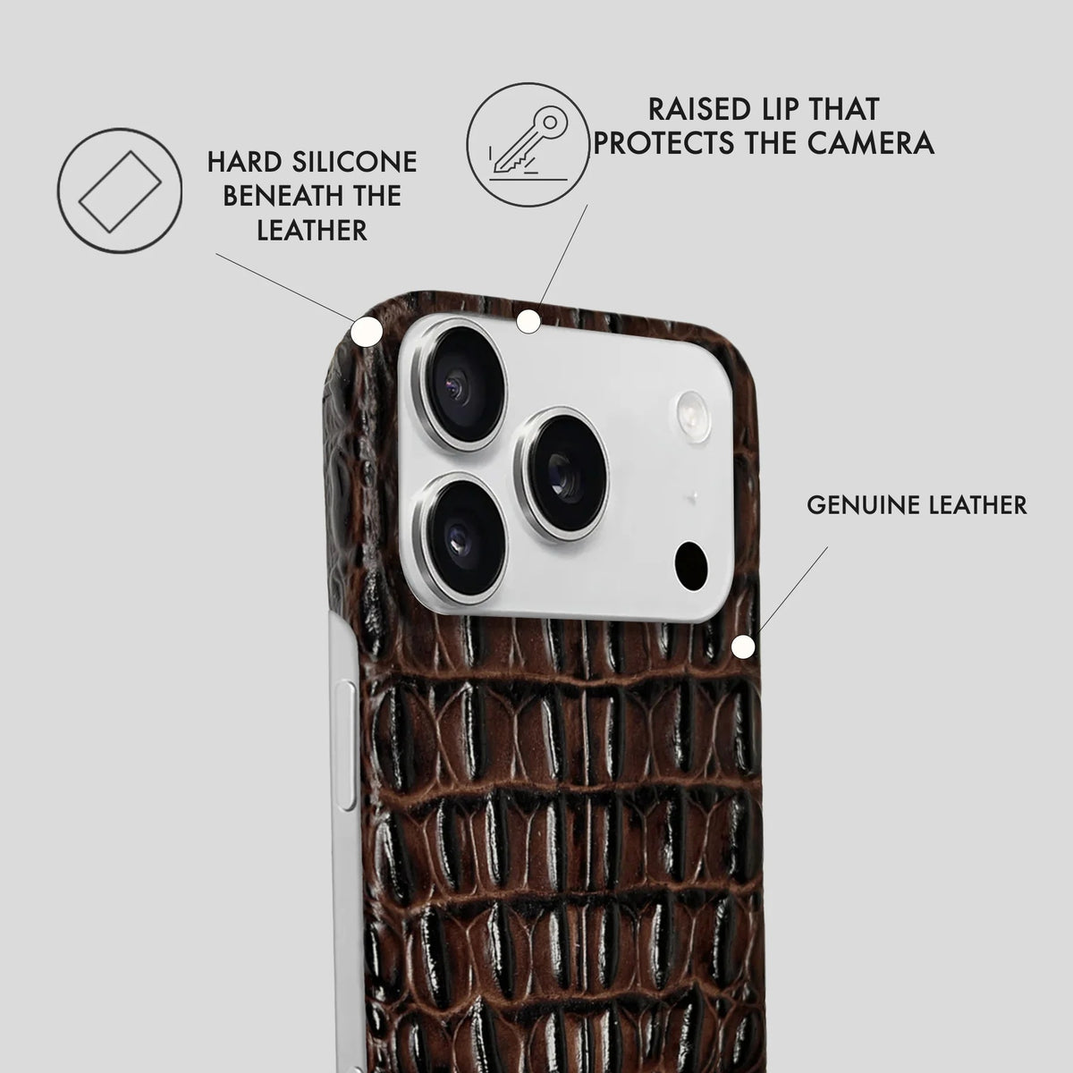 iPhone 17 Pro Max Leather Case — Titan