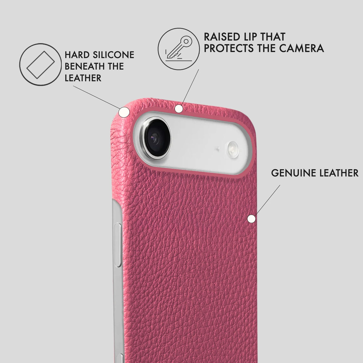 iPhone 17 Air Leather Case — Ashe