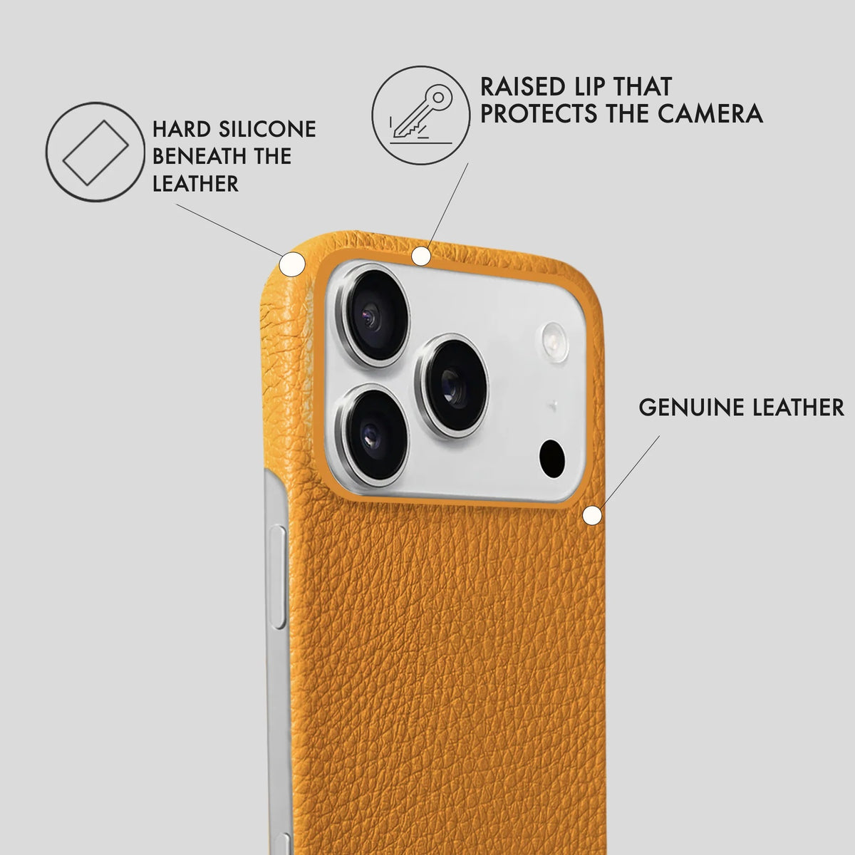 iPhone 17 Pro Max Leather Case — Ashe