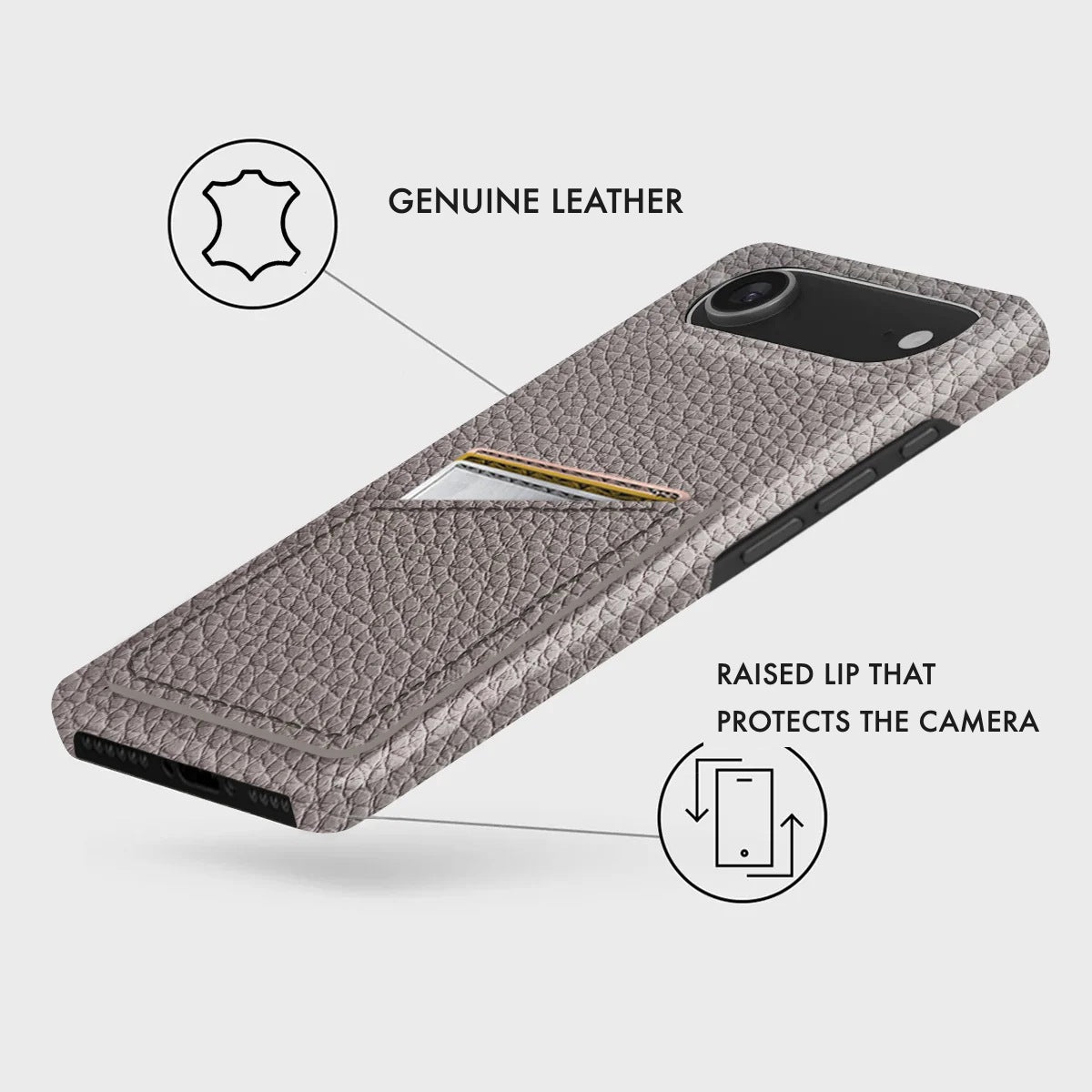 iPhone 17 Air Leather Case — Ashe Handle Cardholder