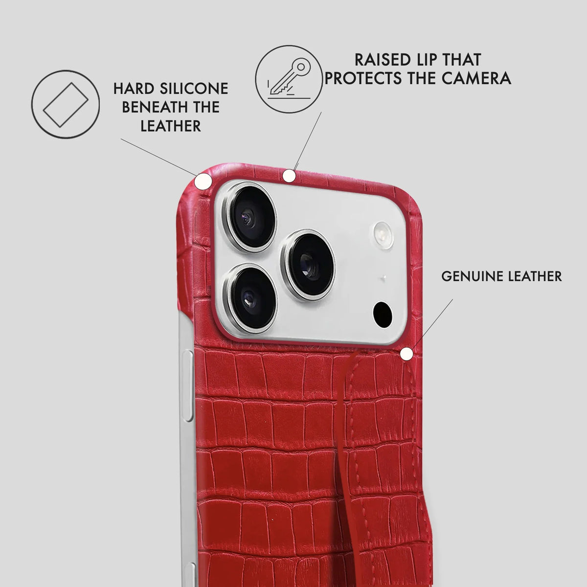 iPhone 17 Pro Max Leather Case — Vega Handle