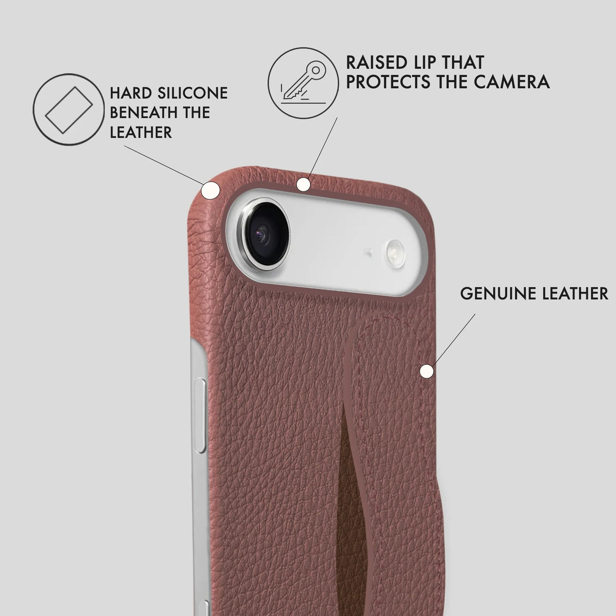 iPhone 17 Air Leather Case — Ashe Handle