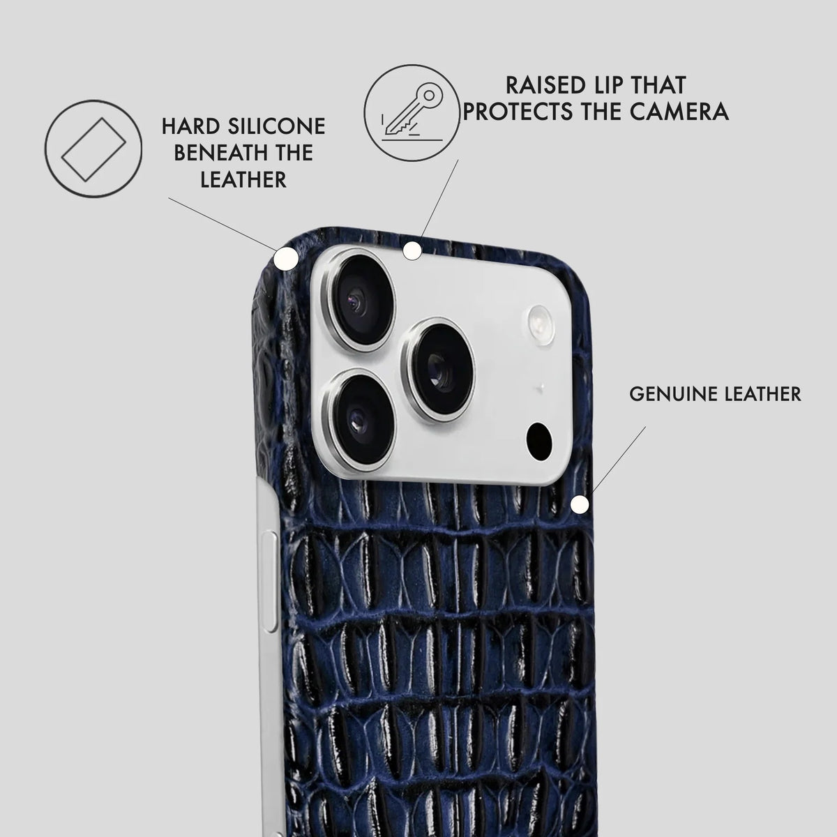 iPhone 17 Pro Max Leather Case — Titan
